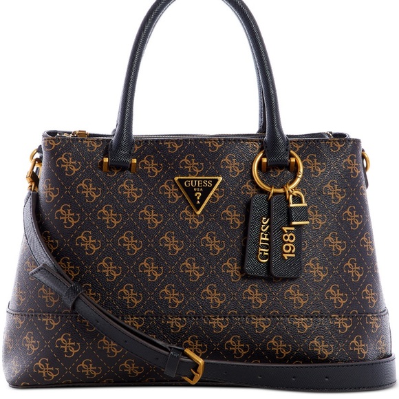 Guess Handbags - Guess Black and Gold Satchel